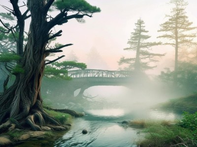 桥头松景，诗意的山水之境