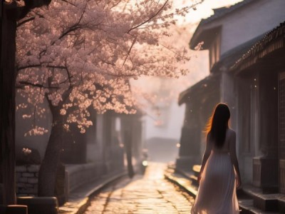 松江后街，春之之光