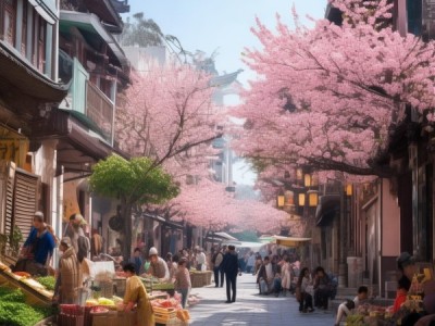 奉化步行街，春意盎然的生活与工作新选择