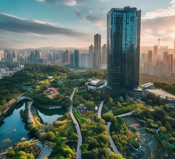 广州塔旁的酒店,逃离都市,感受自然与美景。 广州塔旁的酒店,逃离都市,感受自然与美景。