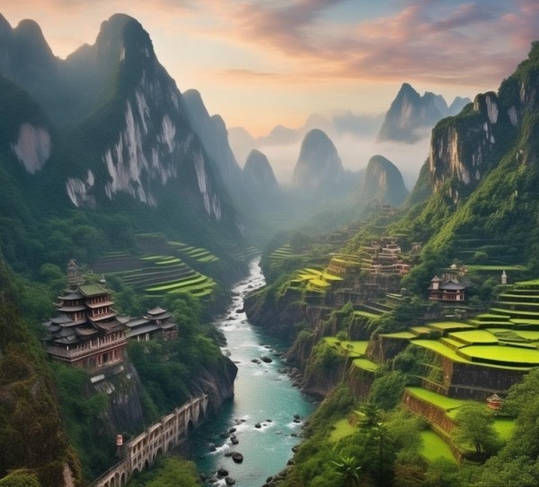 山川与人文的完美融合 山川与人文的完美融合