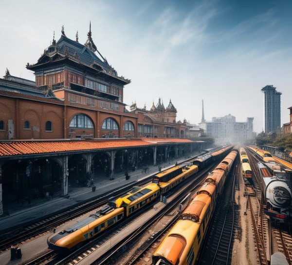 江都火车站，历史与现代的交融之旅