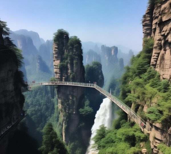 张家界,自然与科技的完美融合 张家界,自然与科技的完美融合