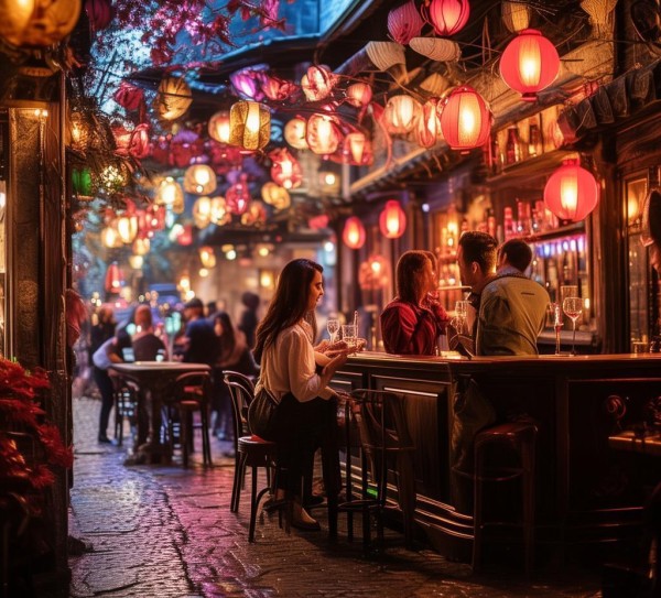 潮州苏荷酒吧，浪漫夜晚
