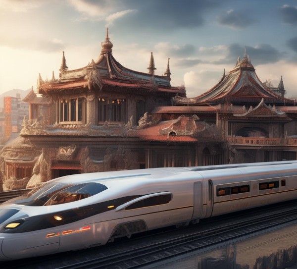 千年文明的千年历史，动车北站，连接历史与现代的古韵