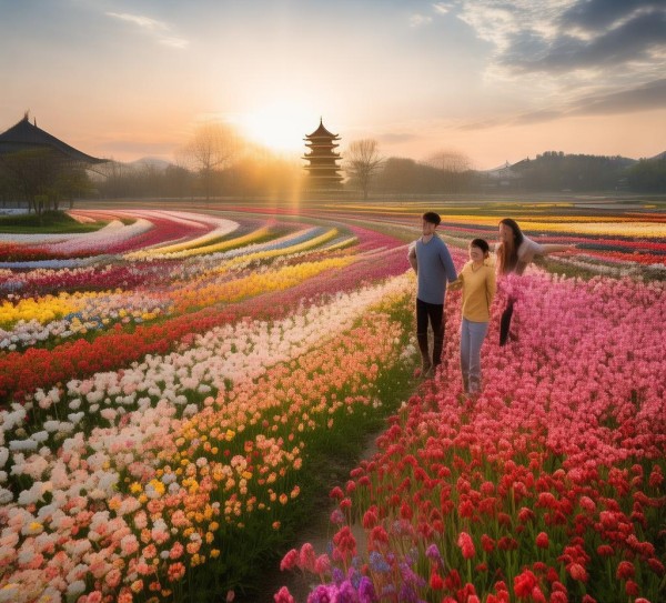 江阴周庄花田，探索其中的 magic