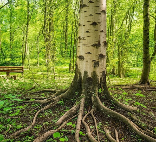白桦树，自然与社会的双重馈赠