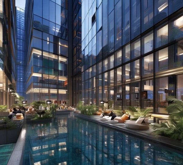 公明圣堤湾酒店，静谧便捷，舒适现代环境