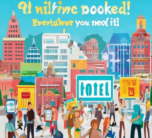 网上订酒店，轻松轻松， everywhere you need it!