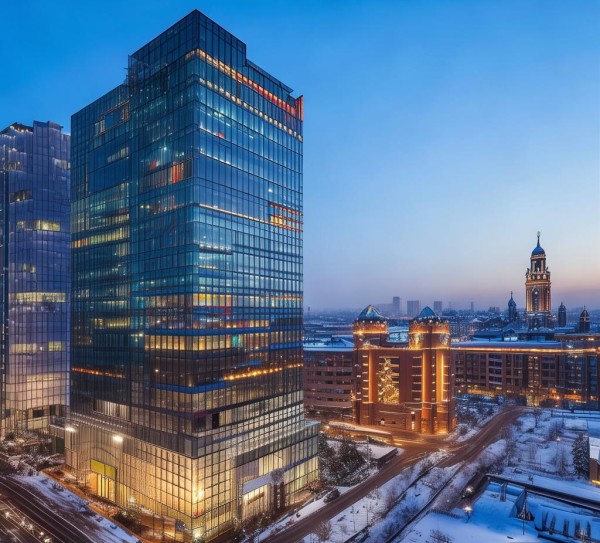 哈尔滨现代化宾馆与古老历史地标并存,成为这座城市的双子星。 哈尔滨现代化宾馆与古老历史地标并存,成为这座城市的双子星。